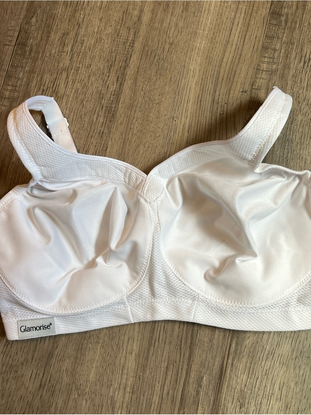Glamorise White Supportive Full-Coverage Women's Bra 36F